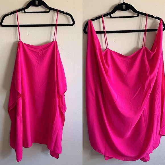 Wren & Willa Dresses & Skirts - NWT Wren & Willa Pink Batwing Tie Strap Slip Dress